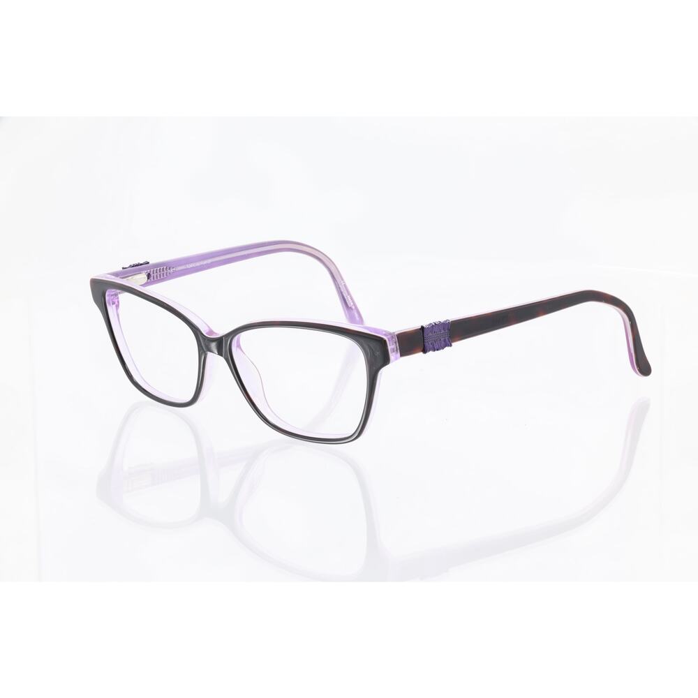 Karen Kane Tulip Tortoise/Purple 53-14-135mm Eyeglasses FRAMES ONLY - GOOD